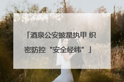 酒泉公安披星执甲 织密防控“安全经纬”