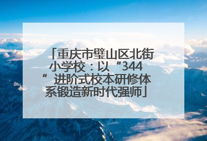 重庆市璧山区北街小学校：以“344”进阶式校本研修体系锻造新时代强师