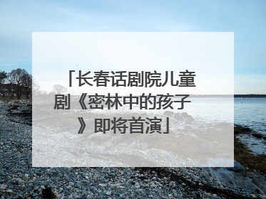 长春话剧院儿童剧《密林中的孩子》即将首演