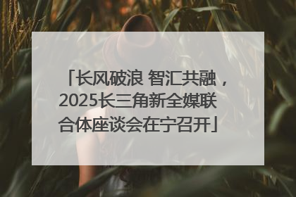 长风破浪 智汇共融，2025长三角新全媒联合体座谈会在宁召开