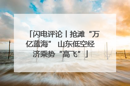 闪电评论丨抢滩“万亿蓝海” 山东低空经济乘势“高飞”
