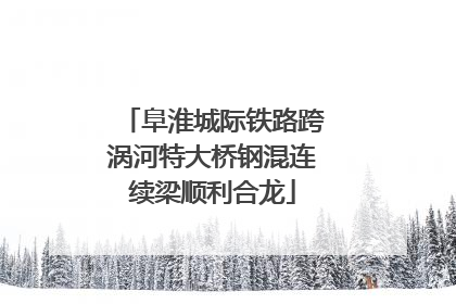 阜淮城际铁路跨涡河特大桥钢混连续梁顺利合龙