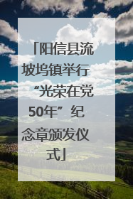 阳信县流坡坞镇举行“光荣在党50年”纪念章颁发仪式