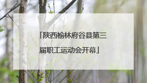 陕西榆林府谷县第三届职工运动会开幕