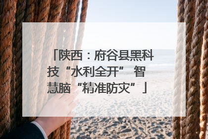 陕西：府谷县黑科技“水利全开” 智慧脑“精准防灾”
