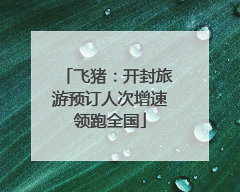 飞猪：开封旅游预订人次增速领跑全国