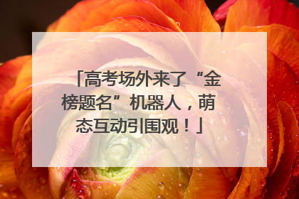 高考场外来了“金榜题名”机器人，萌态互动引围观！