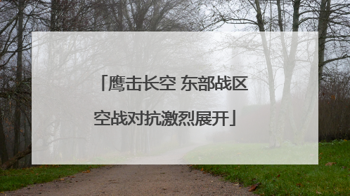 鹰击长空 东部战区空战对抗激烈展开