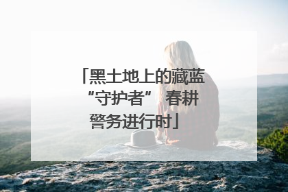 黑土地上的藏蓝“守护者” 春耕警务进行时