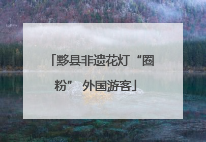 黟县非遗花灯“圈粉” 外国游客