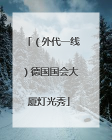 （外代一线）德国国会大厦灯光秀