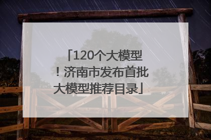 120个大模型！济南市发布首批大模型推荐目录