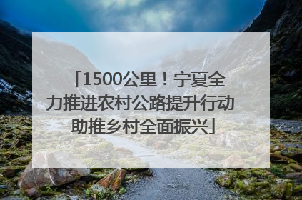 1500公里！宁夏全力推进农村公路提升行动 助推乡村全面振兴