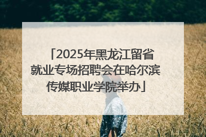 2025年黑龙江留省就业专场招聘会在哈尔滨传媒职业学院举办