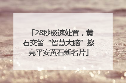 28秒极速处置，黄石交警“智慧大脑”擦亮平安黄石新名片
