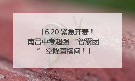 6.20 紧急开麦！南昌中考超强 “智囊团” 空降直播间！