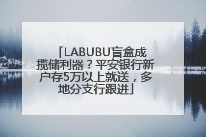 LABUBU盲盒成揽储利器？平安银行新户存5万以上就送，多地分支行跟进