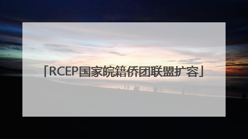 RCEP国家皖籍侨团联盟扩容